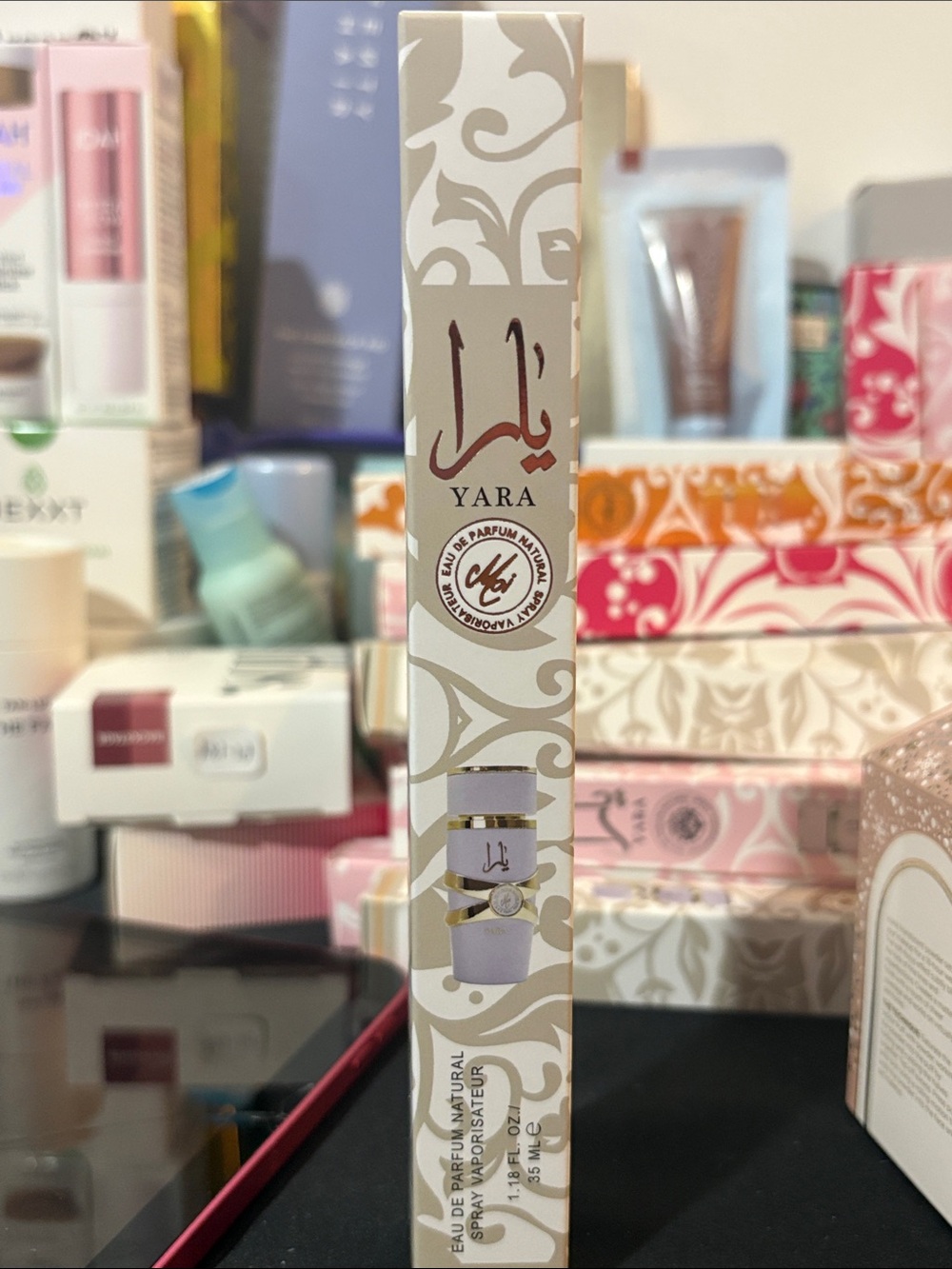 Yara Eau de Parfum - Cream & Gold Accent Box